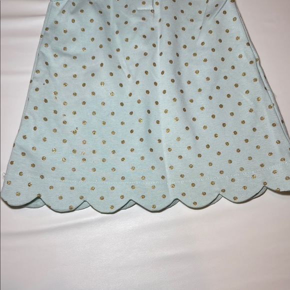 Tahari Girls 2 Piece Set Mint Green Scallop Hem Top and Striped Legging Size 2T - Picture 8 of 11